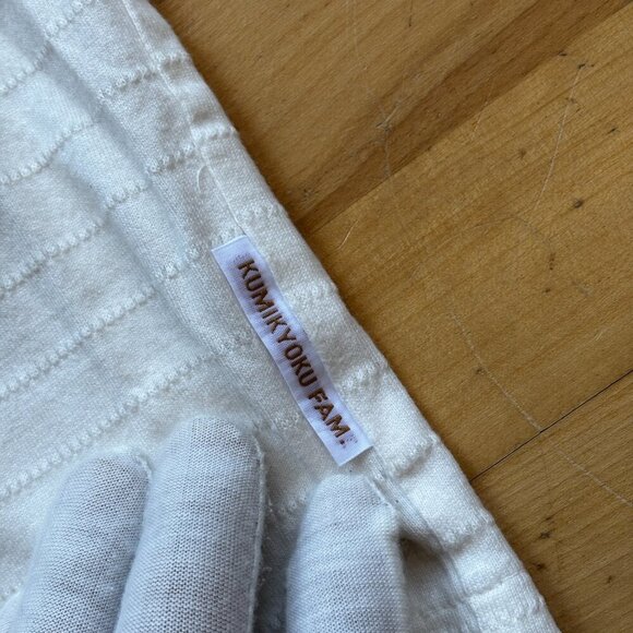 Kumikyoku FAM Girls White Knit Cardigan Sweater Size 120 (US 6) - Picture 8 of 11